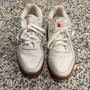 Reebok Classic White and Gum Sneakers